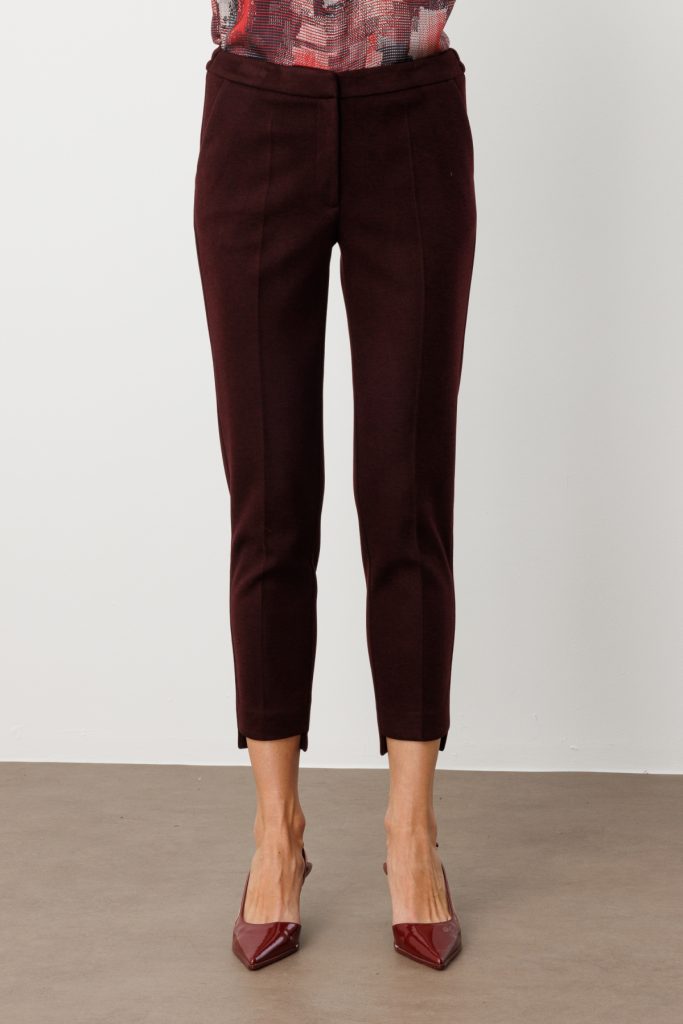 EKOL Beli Lastikli Yan Cepli Pantolon 5193 - bordo