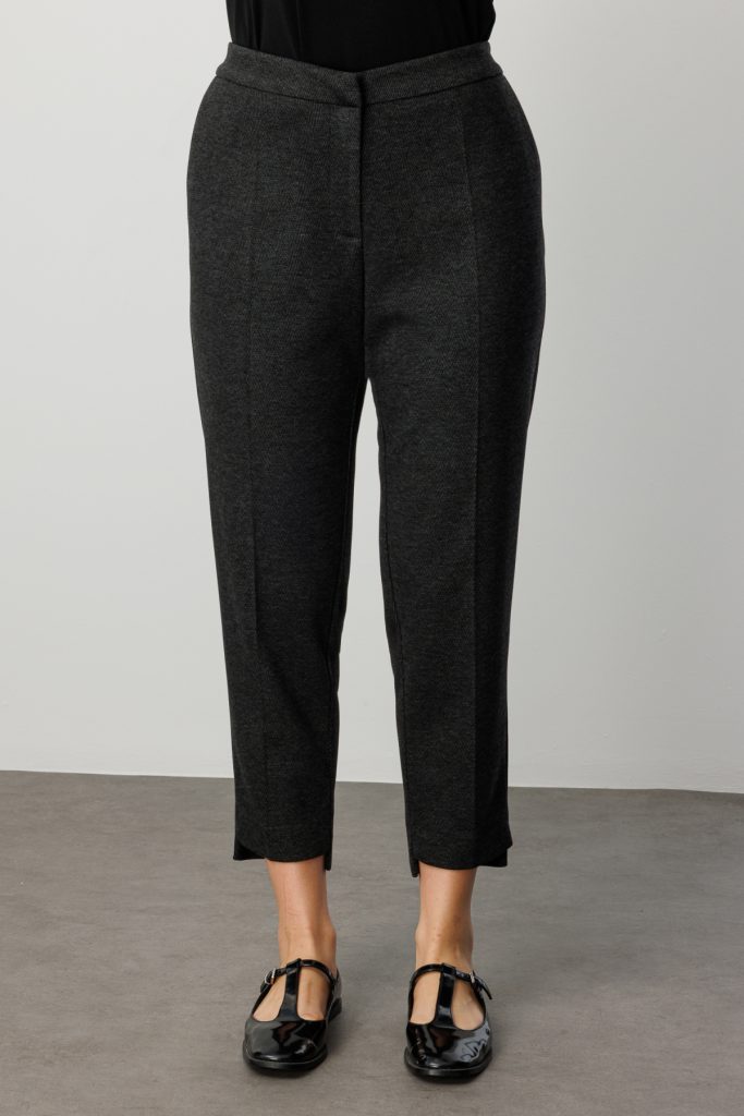 EKOL Yüksek Bel Dar Paça Pantolon 5589 - ANTRASİT