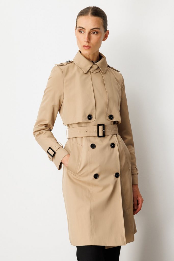 EKOL Apoletli Beli Kemerli Trençkot  7001 - camel