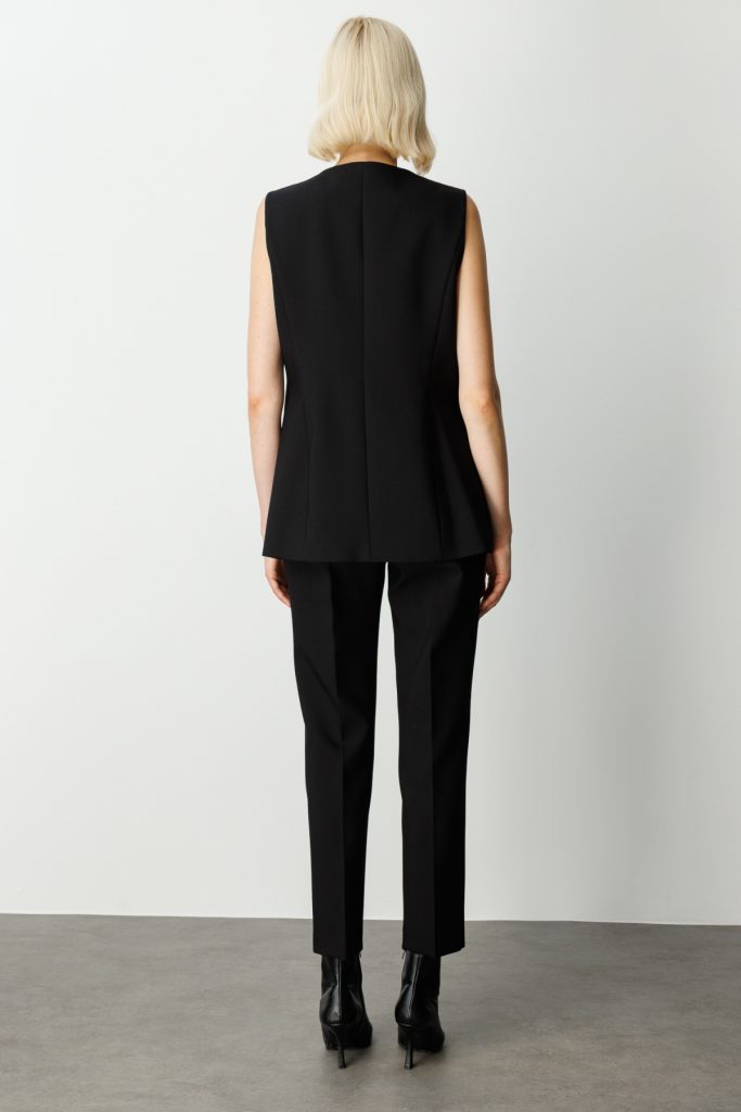 EKOL Önü Düğmeli Kapak Cepli Yelek  5007