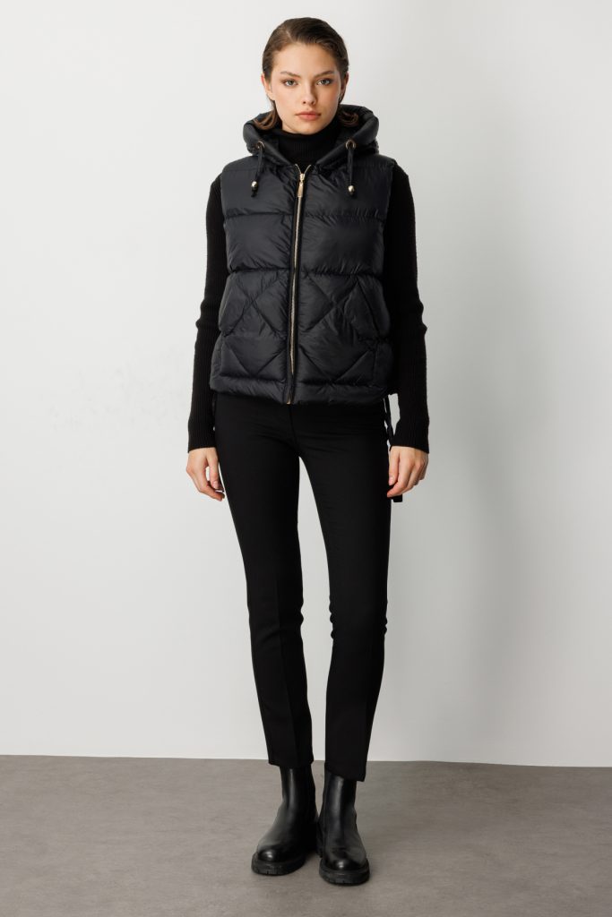 EKOL Kapüşonlu Şişme Yelek 8581 - Siyah