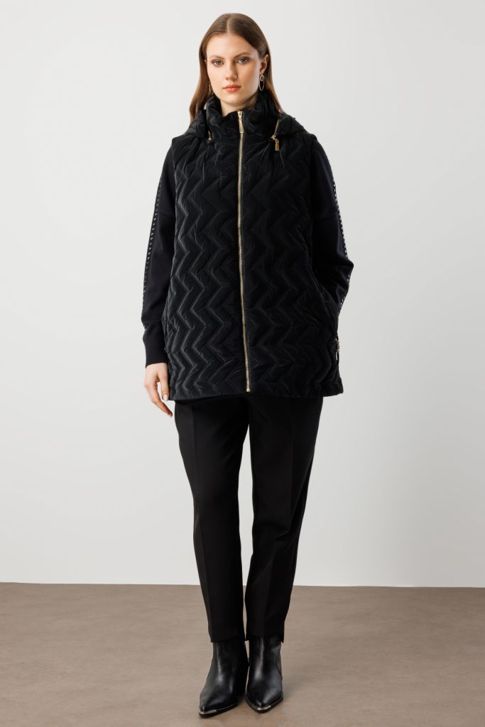 EKOL Kapüşonlu Şişme Yelek 8587 - Siyah