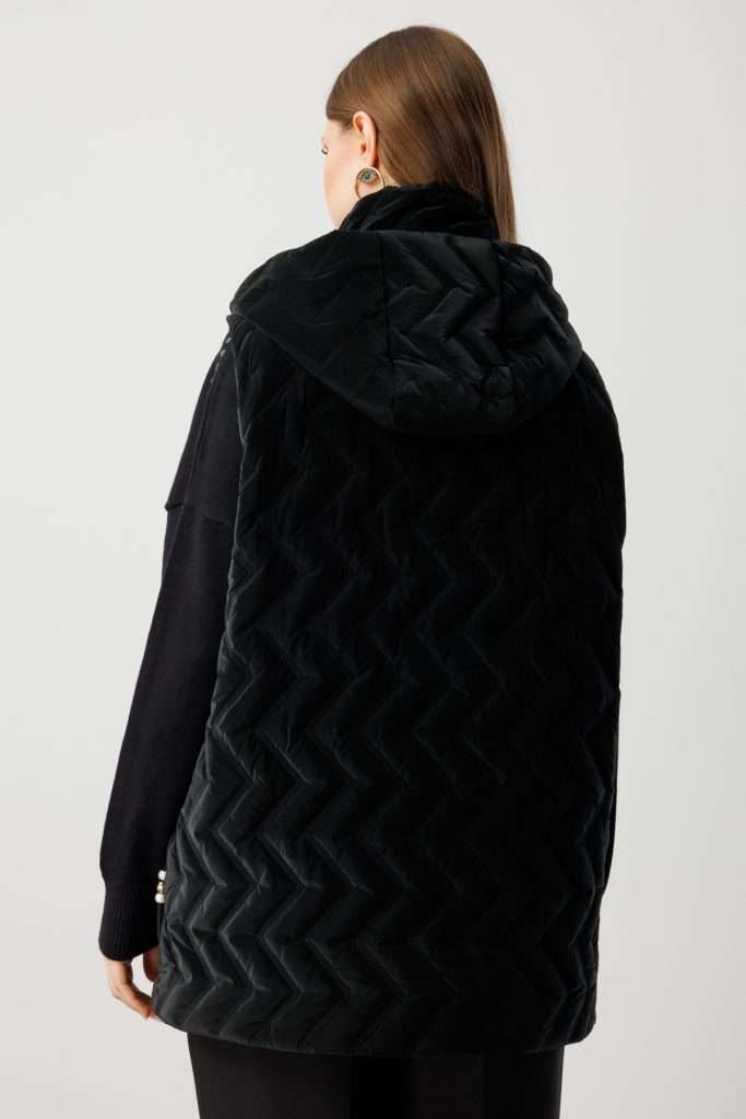 EKOL Kapüşonlu Şişme Yelek 8587 - Siyah