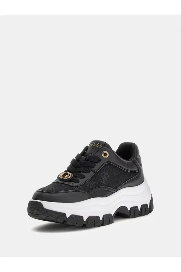 GUESS Kadın Berrett 4G ve Peony logolu spor ayakkabı FLFBRTELE12