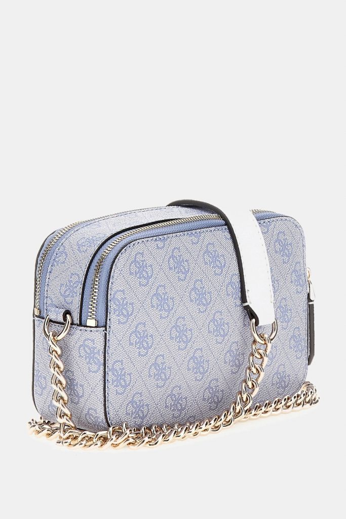 GUESS 4G logolu Noelle çapraz mini çanta HWBG7879140 - MAVİ
