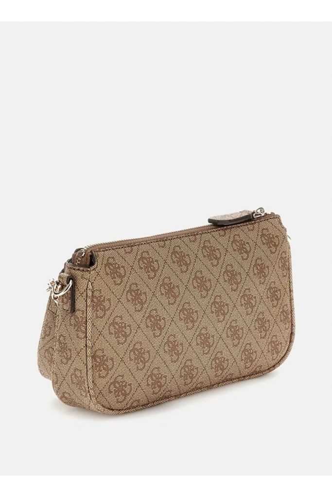 GUESS 4G logolu Noelle çapraz mini çanta HWBG7879710 - kahve