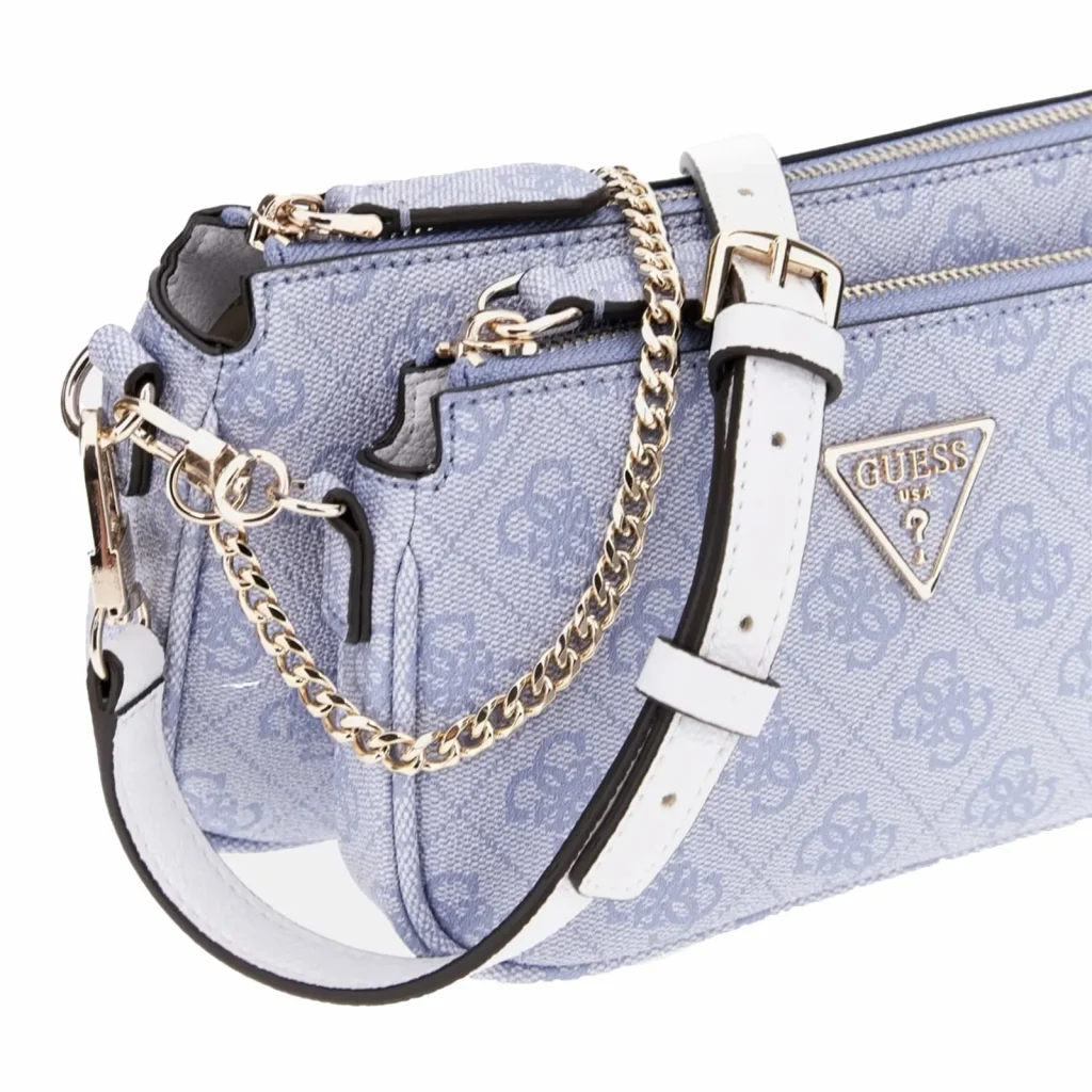 GUESS 4G logolu Noelle çapraz mini çanta HWBG7879710 - MAVİ
