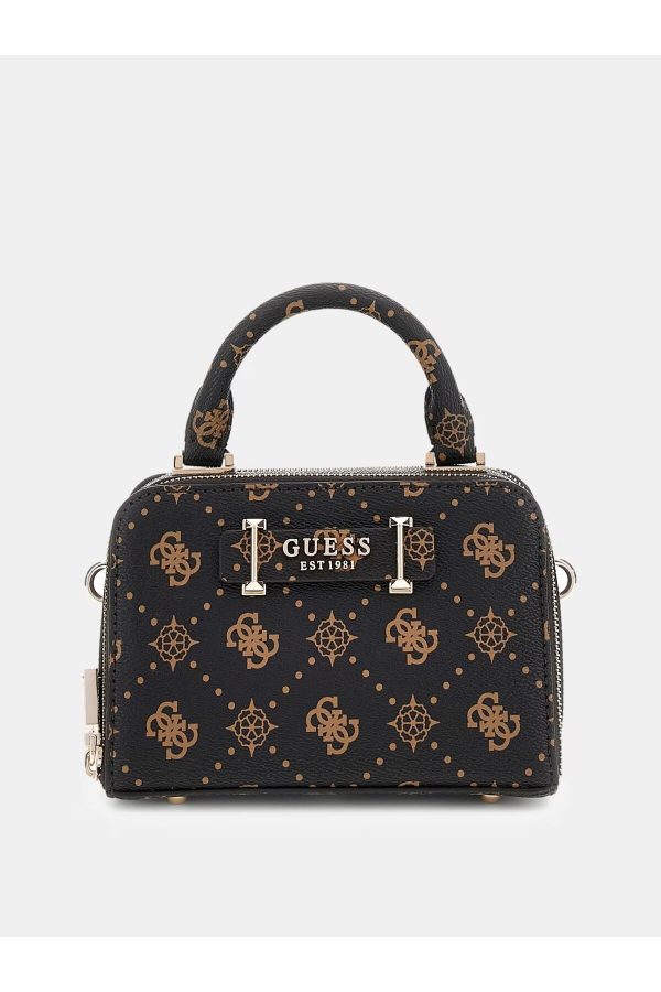 GUESS  Silia 4G ve Peony logolu mini el çantası HWGP9890760