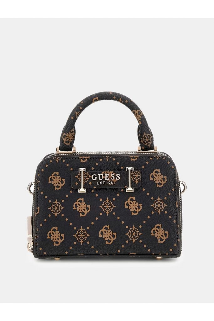 GUESS  Silia 4G ve Peony logolu mini el çantası HWGP9890760