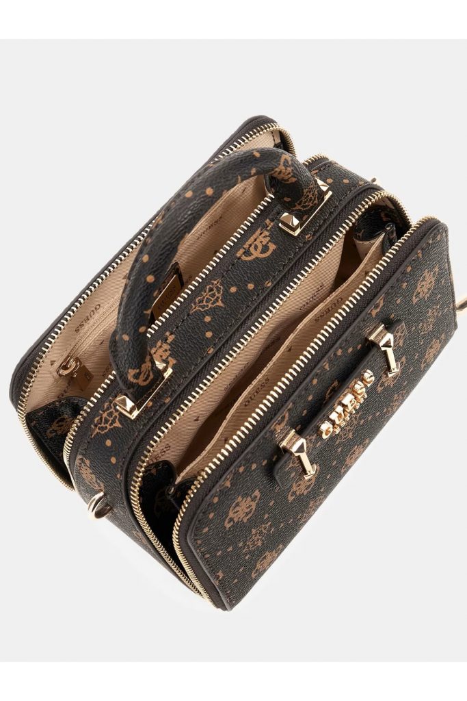 GUESS  Silia 4G ve Peony logolu mini el çantası HWGP9890760