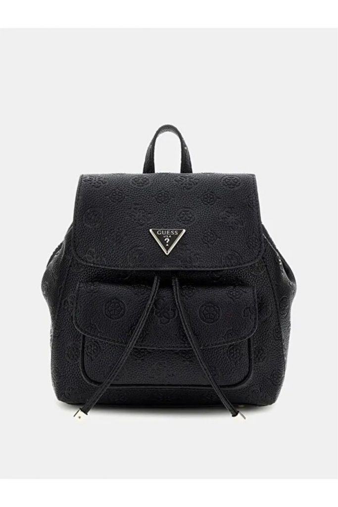 GUESS Kendinden Logolu Sırt Çantası HWPG9349310 - Siyah