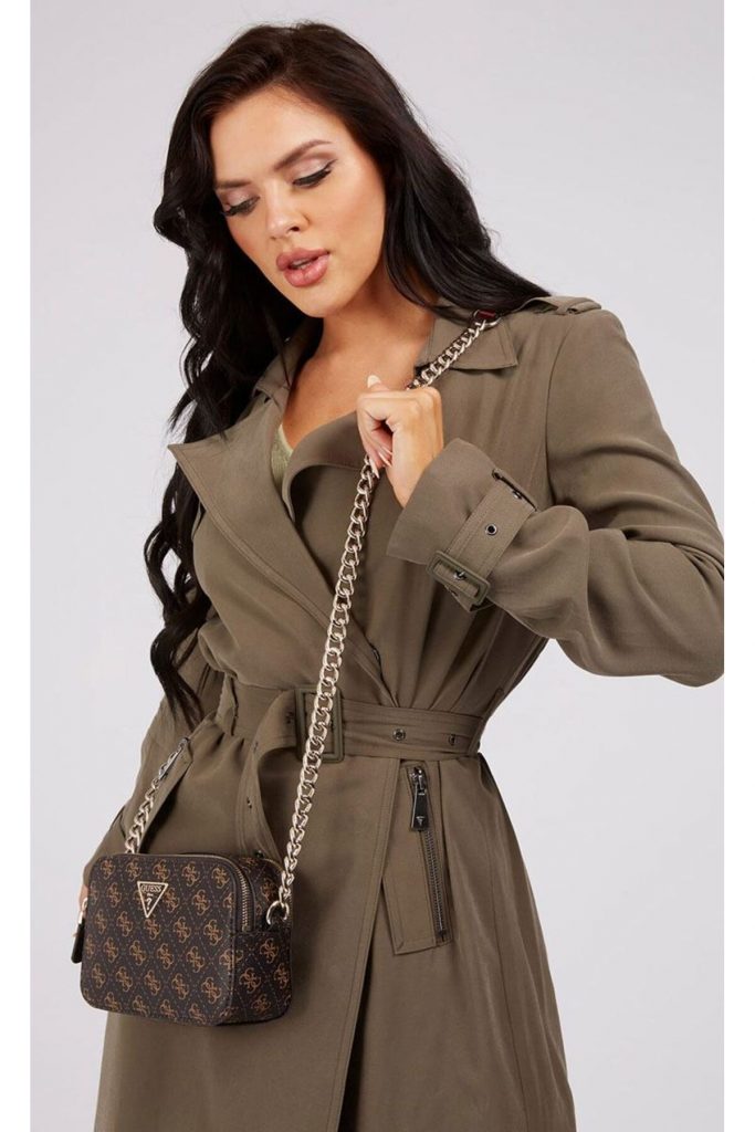 GUESS 4G logolu Noelle çapraz askili mini çanta HWQL7879140