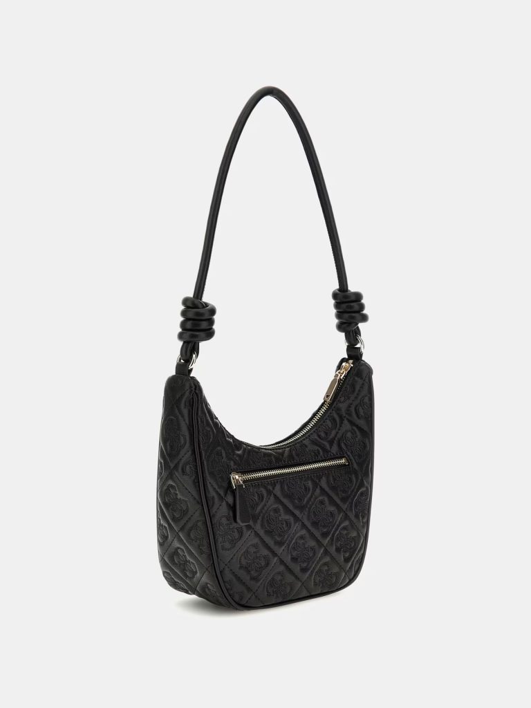 GUESS Adelasia 4G logolu mini omuz çantası HWQL9658180 - Siyah