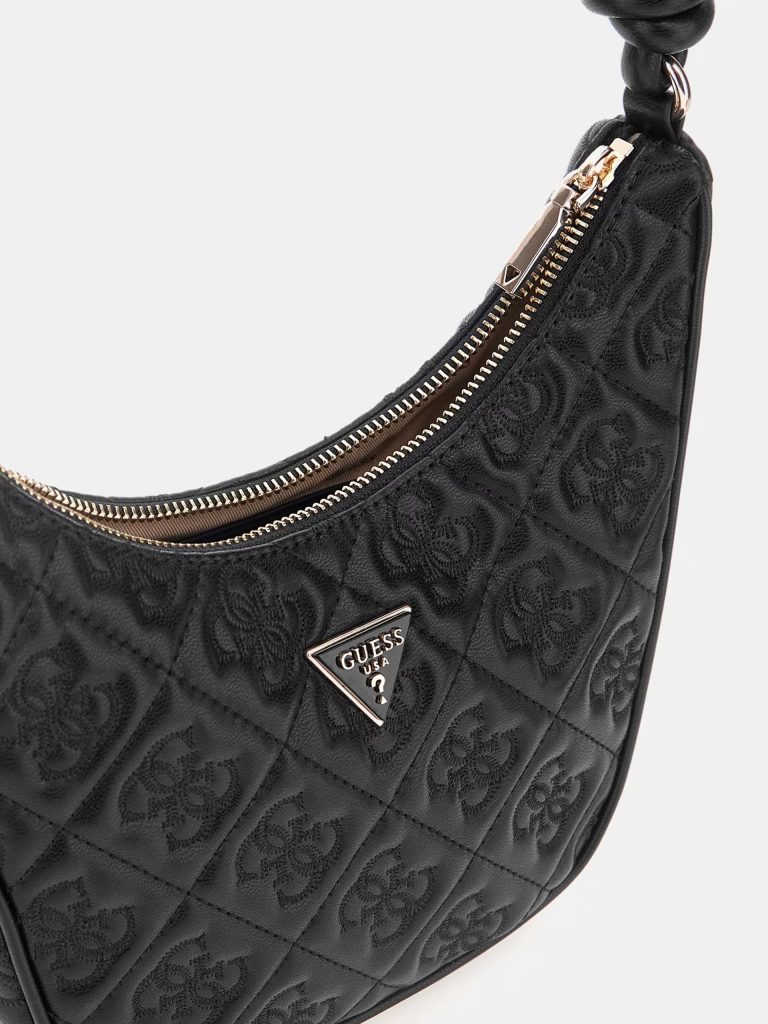 GUESS Adelasia 4G logolu mini omuz çantası HWQL9658180 - Siyah