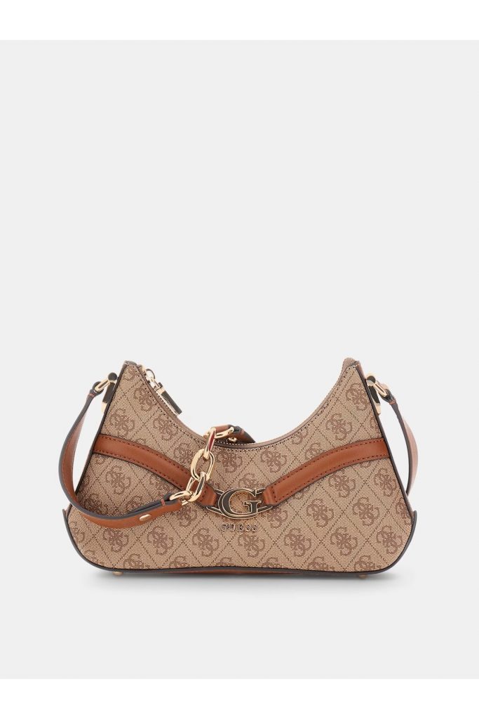 GUESS Dea 4G logolu omuz çantası HWSG7993730 - Latte