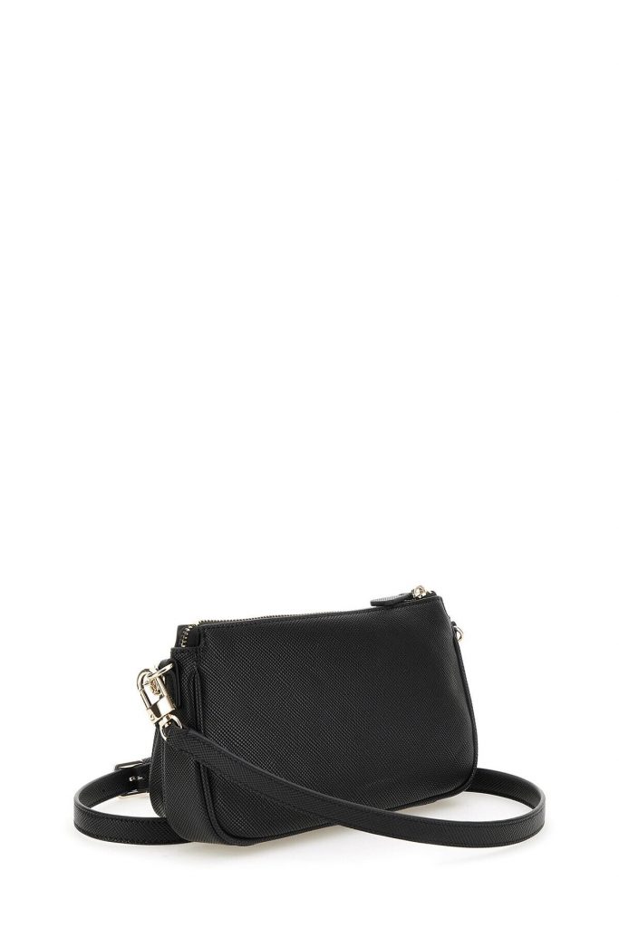 GUESS Logolu İki Parçalı Noelle Suni Deri Omuz Çantası  HWZG9672710 - Siyah