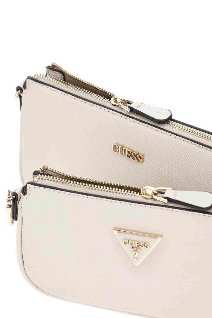 GUESS Logolu İki Parçalı Noelle Suni Deri Omuz Çantası  HWZG9672710 - kemik