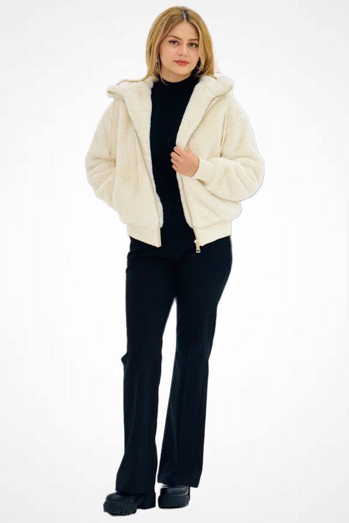 GUESS Dokuma Kumaş Kadın Mont W5BL66W3890 - Beyaz