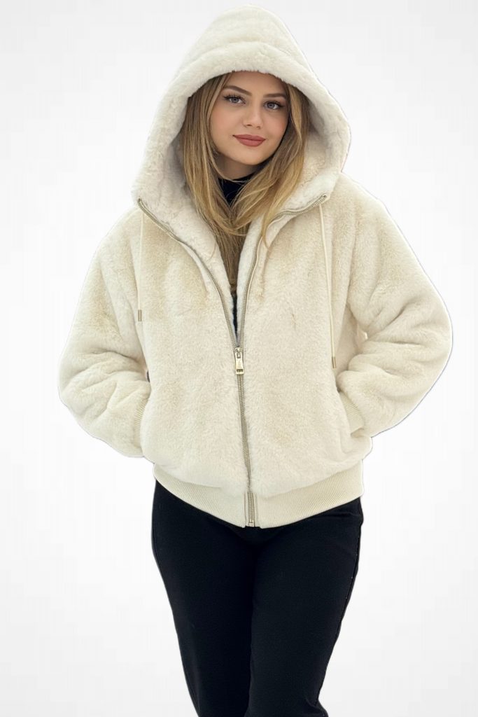 GUESS Dokuma Kumaş Kadın Mont W5BL66W3890 - Beyaz