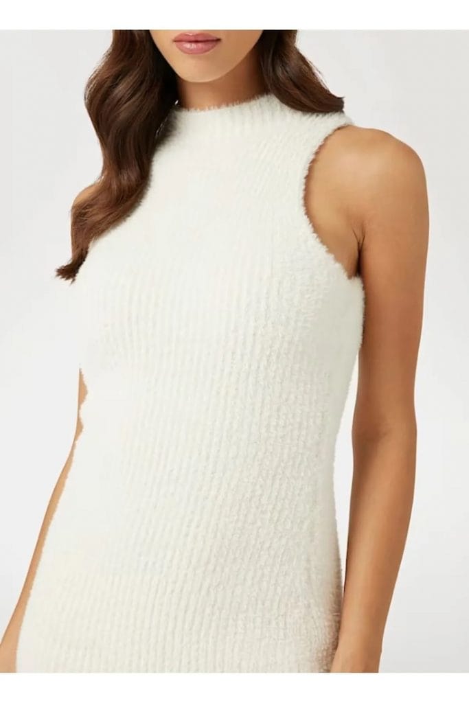 GUESS Rib örgü triko mini elbise W4BK72Z3BJ0