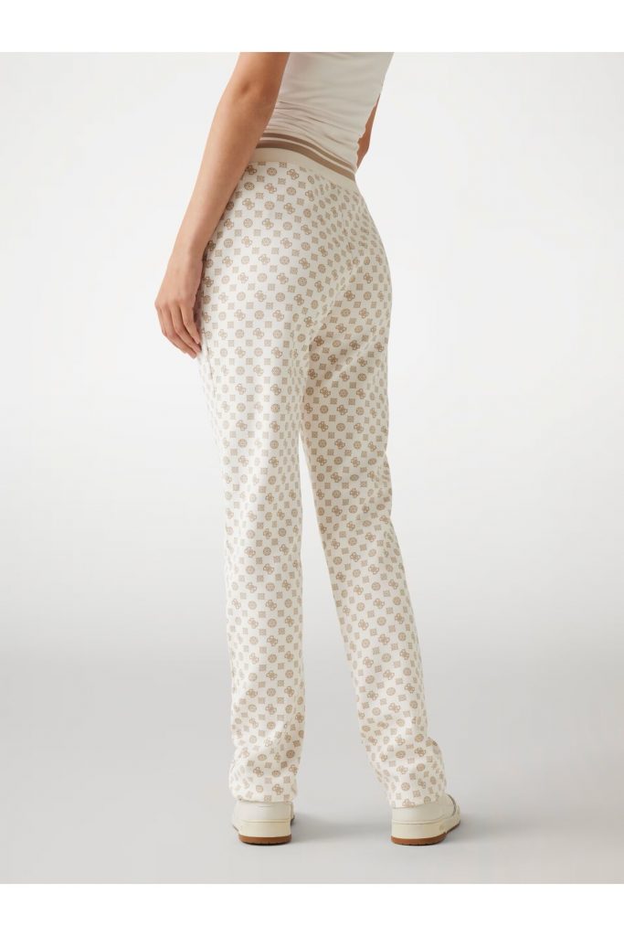 GUESS logolu eşofman altı  V5YB20KB212 - KREM