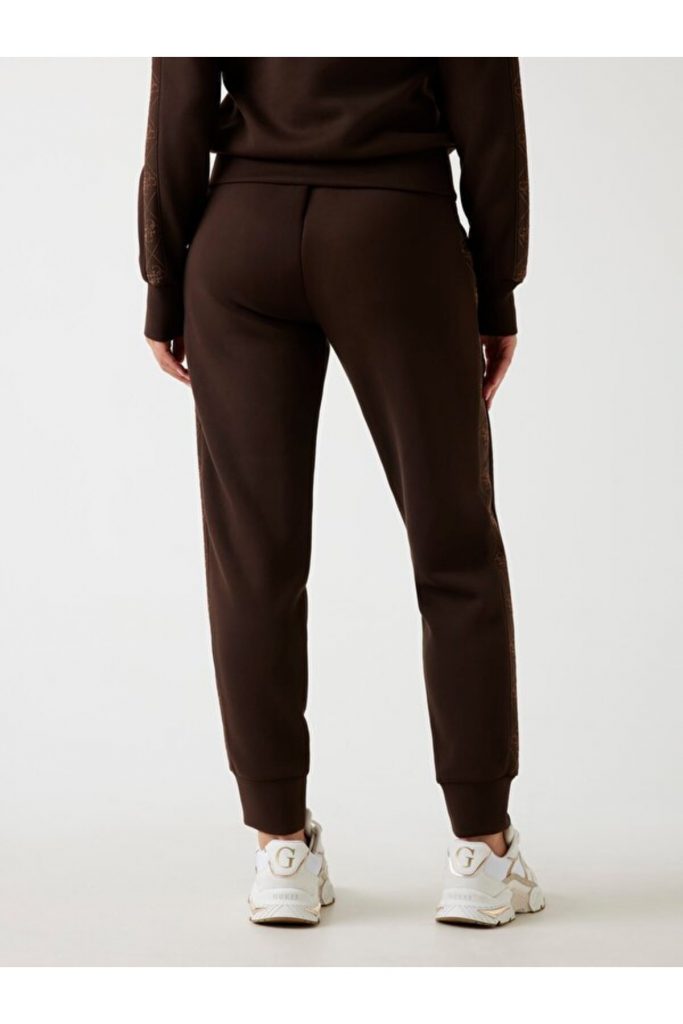 GUESS Yan Logo Bantlı Koşu Pantolon W5YB11KBYE2