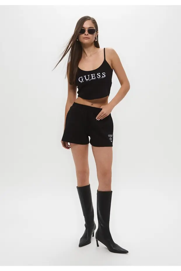 GUESS Roberta Şort V5GD19KC3D2 - Siyah