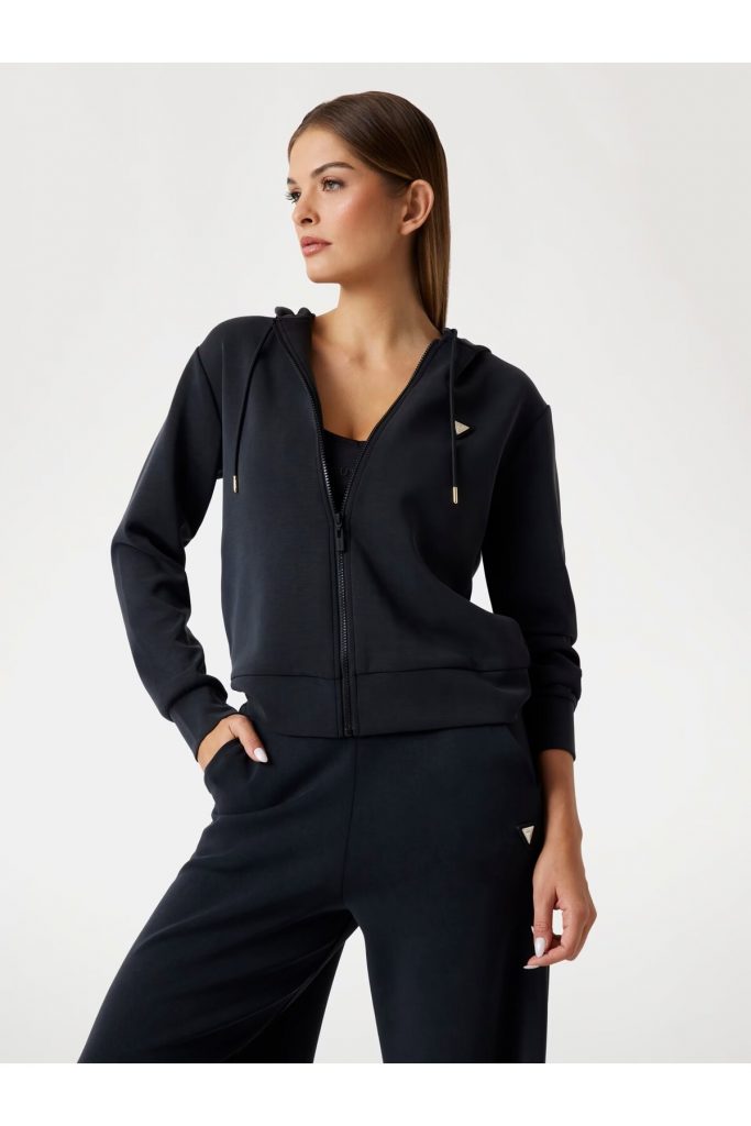 GUESS Scuba kapüşonlu sweatshirt V4YQ06KCAY2 - Siyah