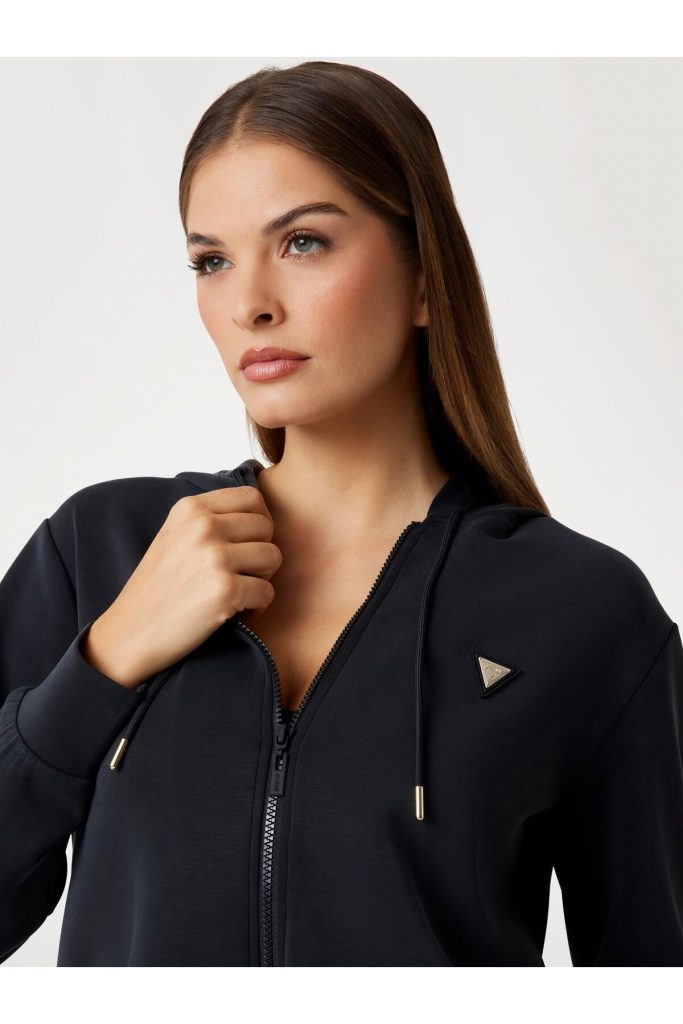 GUESS Scuba kapüşonlu sweatshirt V4YQ06KCAY2 - Siyah