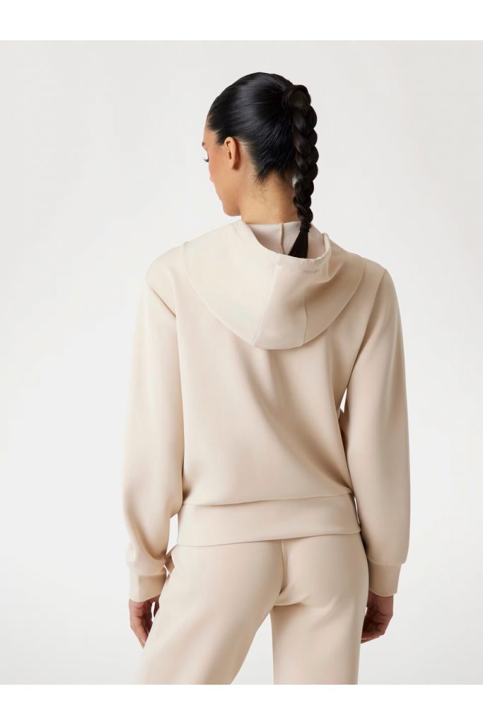 GUESS Scuba kapüşonlu sweatshirt V4YQ06KCAY2 - KREM