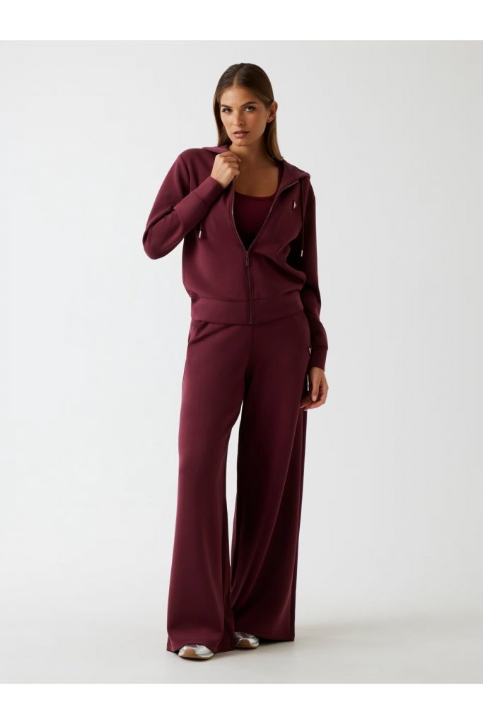 GUESS Scuba kapüşonlu sweatshirt V4YQ06KCAY2 - Mor