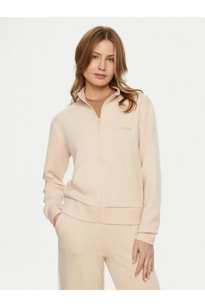 GUESS Fermuar Kapamalı Logolu Standart kesim Sweatshirt V5RQ17KCOB2