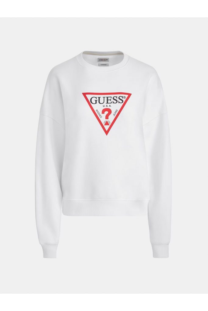 GUESS SWEAT W4YQ00KC811 - Beyaz