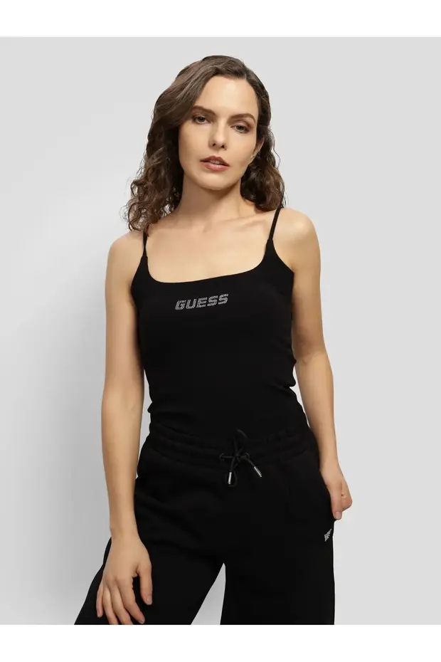 GUESS Top Aktif bluz V5GP22J1314 - Siyah