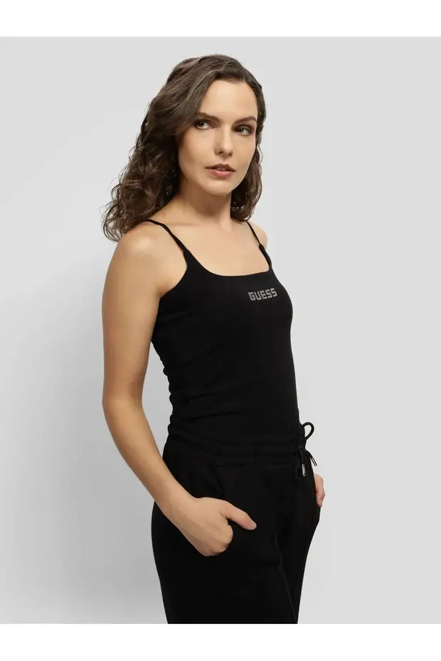 GUESS Top Aktif bluz V5GP22J1314 - Siyah