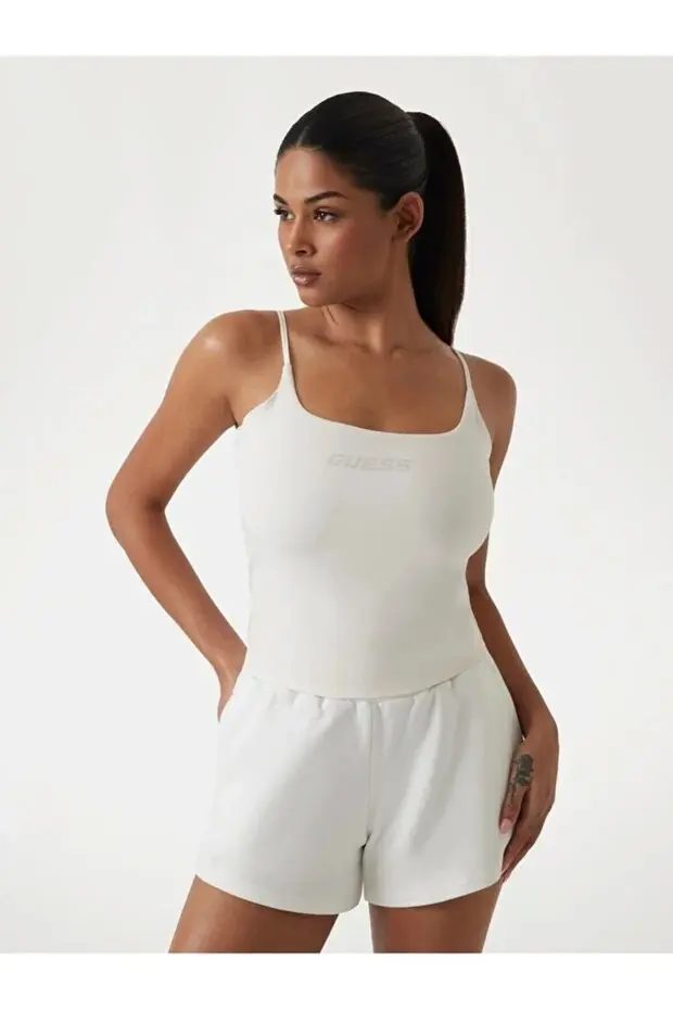 GUESS Top Aktif bluz V5GP22J1314 - Beyaz