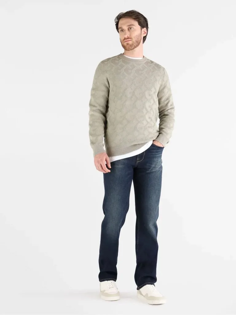 GUESS Kabartma Jakarlı Logolu Triko Kazak M5BR19Z0470 - YEŞİL