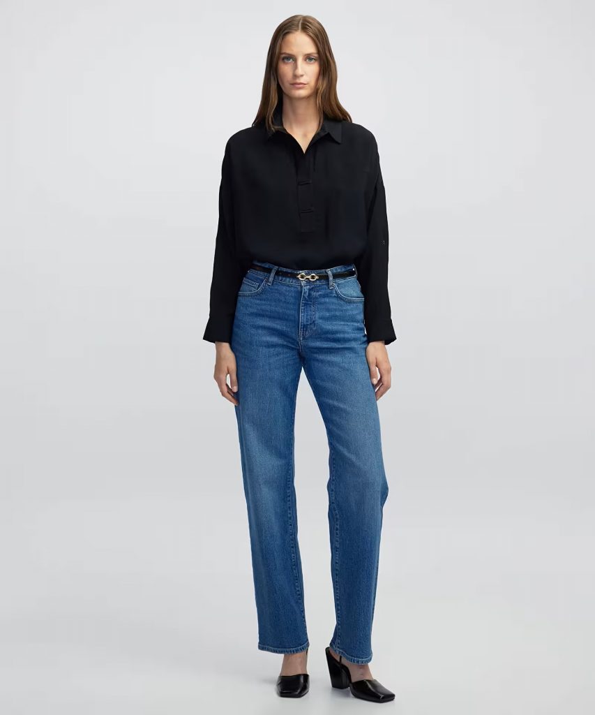 İPEKYOL Gömlek yaka bluz IW6250006060 - Siyah