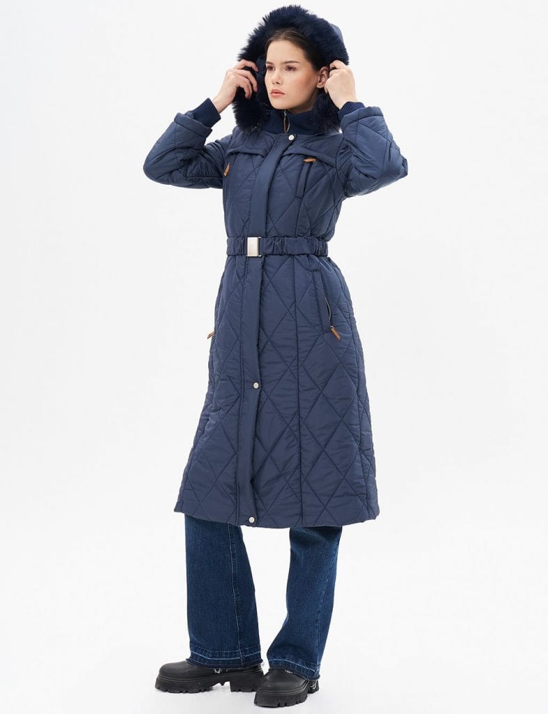 KAYRA Dik Yaka Fermuar Detaylı Kapitoneli Anorak Mont 27309