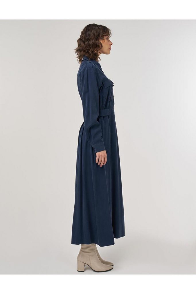 KAYRA Cep Detaylı Rayon Elbise  23046