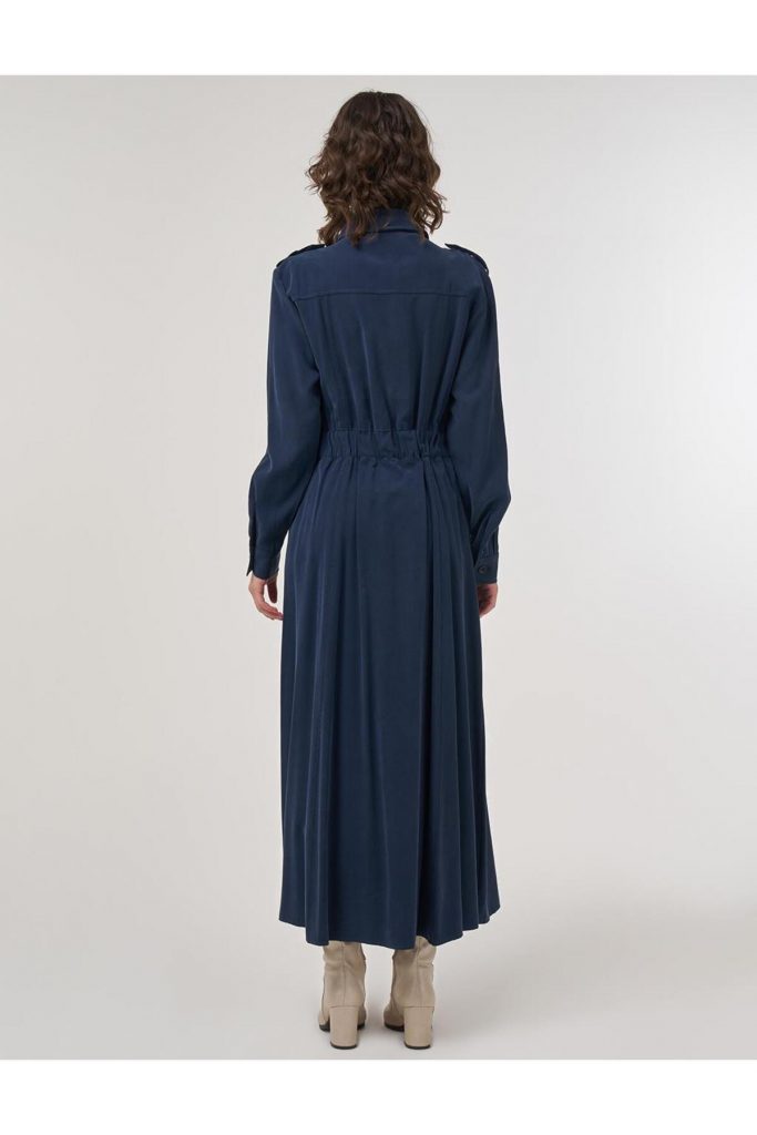 KAYRA Cep Detaylı Rayon Elbise  23046