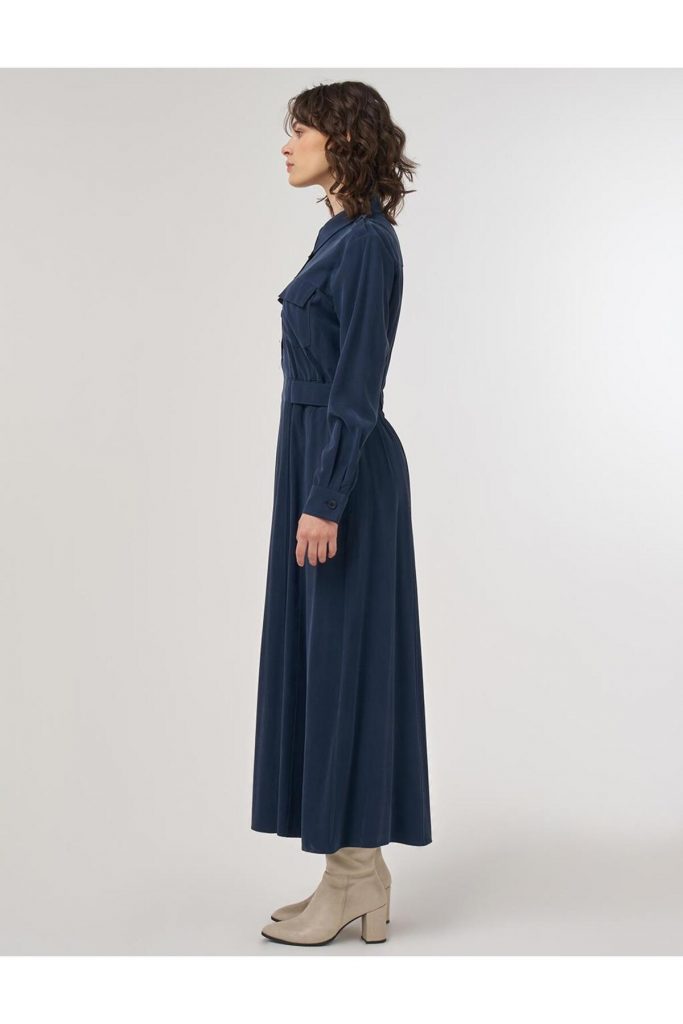 KAYRA Cep Detaylı Rayon Elbise  23046