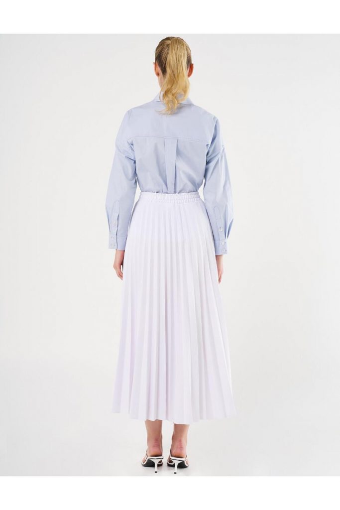 KAYRA Yüksek Bel Piliseli Etek 72001