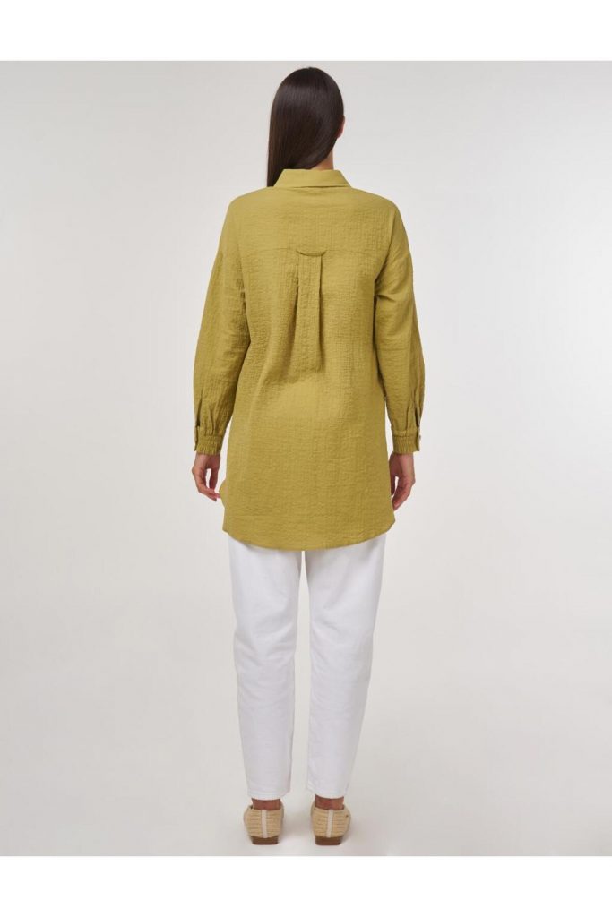 KAYRA Kapak Cepli Pamuklu Bluz 71023