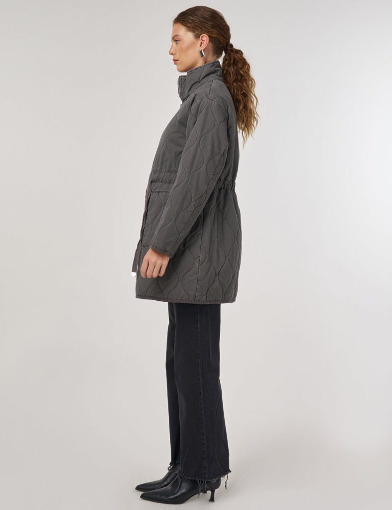 KAYRA Yaka Anorak Mont 27348 - ANTRASİT