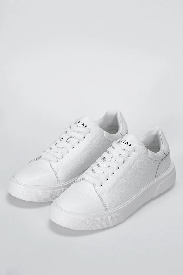 LUFİAN Tommy Erkek Deri Sneaker Ayakkabı 112230222 - Beyaz