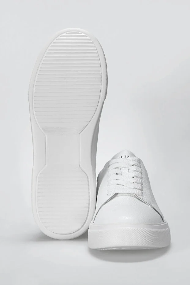 LUFİAN Tommy Erkek Deri Sneaker Ayakkabı 112230222 - Beyaz