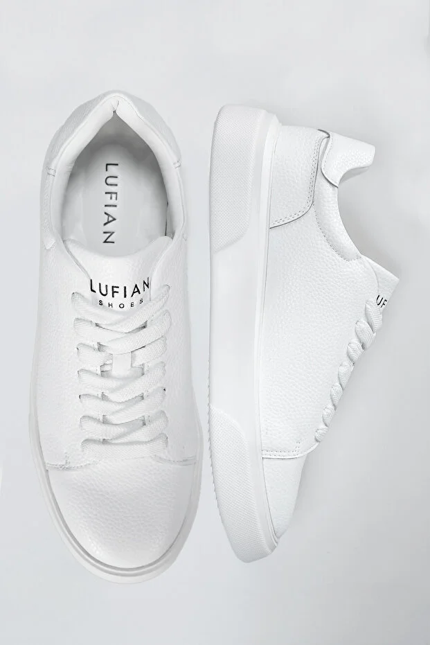 LUFİAN Tommy Erkek Deri Sneaker Ayakkabı 112230222 - Beyaz