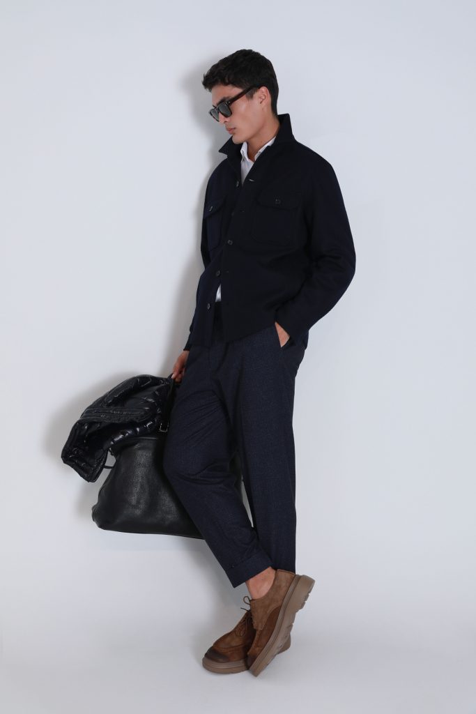 LUFİAN  Barena Erkek Basic Gömlek Slim Fit 112010666 - Lacivert