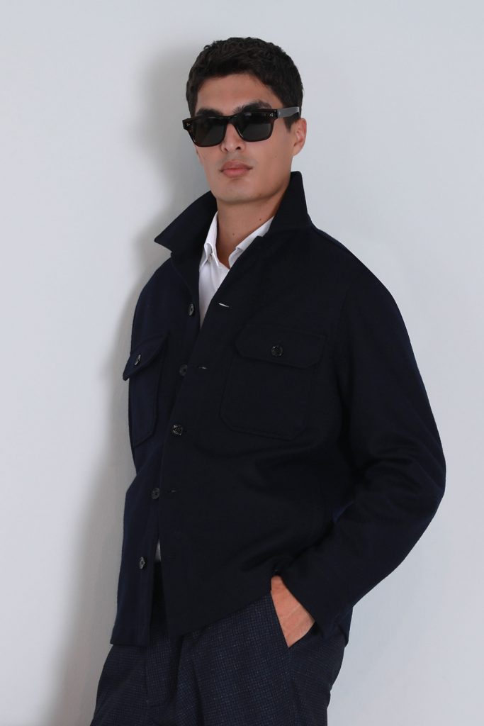 LUFİAN  Barena Erkek Basic Gömlek Slim Fit 112010666 - Lacivert